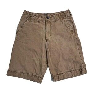 National Outfitters Men's Size 30 Shorts Brown Khaki Canvas Chino Flat Front